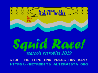 Squid Race - schermata del titolo