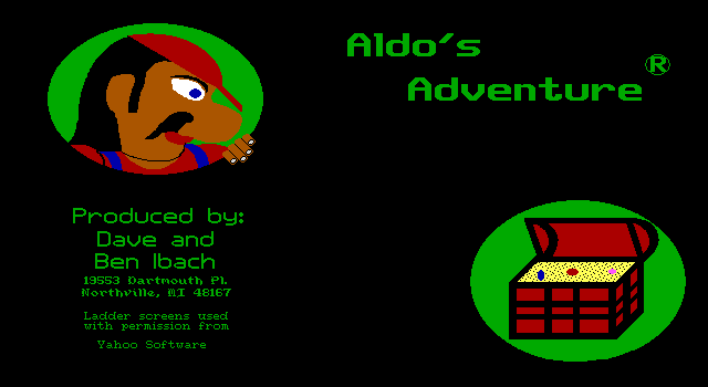 Aldo's Adventure: schermata del titolo